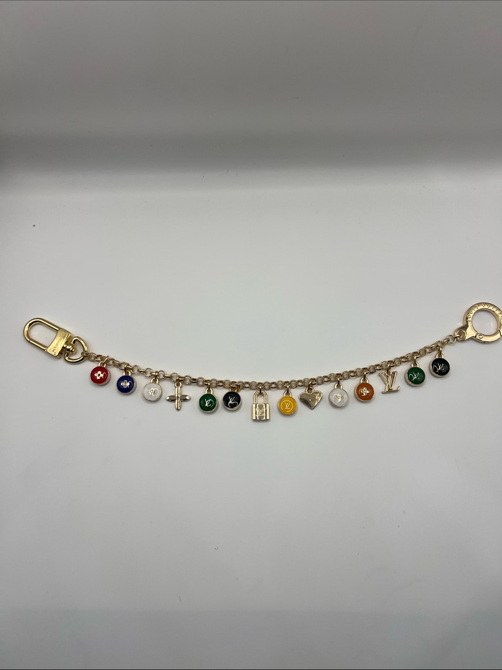 1407. Bag Chain with Multi-Color Skittles.  12”
